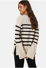 BUBBLEROOM Oversized Striped Knitted Sweater