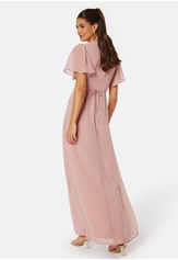 Bubbleroom Occasion Butterfly Sleeve Button Gown