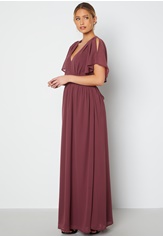 Bubbleroom Occasion Butterfly Sleeve Chiffon Gown