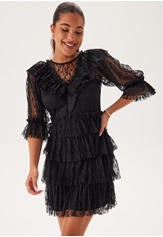 lace-frill-puff-sleeve-dress