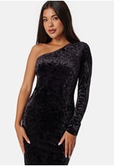 one-shoulder-velvet-dress