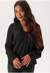 v-neck-front-pleat-blouse