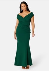 bardot-pleat-maxi-dress-emerald-1
