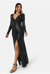 long-sleeve-sequin-maxi-dress-with-split-black