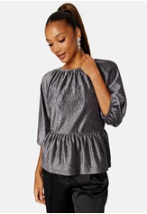 Happy Holly Perline puff sleeve top