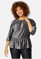Happy Holly Perline puff sleeve top