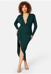 long-sleeve-rouch-curve-dress-forest-night