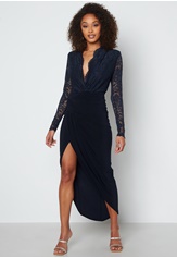 lace-bodice-long-sleeve-rouch-dress-navy