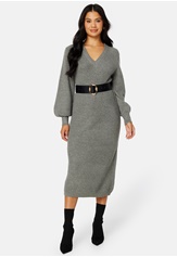 malena-l-s-knit-dress-medium-grey-melange