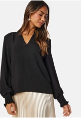 mette-v-neck-smock-top-black