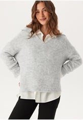 onlmaggie-life-ls-split-neck-light-grey-melange