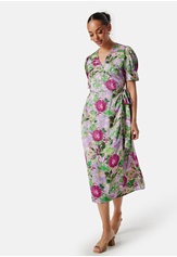 VILA Naria S/S Wrap Midi Dress