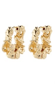 Pilgrim Act Recycled Hoop Earrings Gol