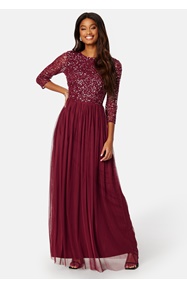 AngelEye Sequin Bodice Maxi Dress