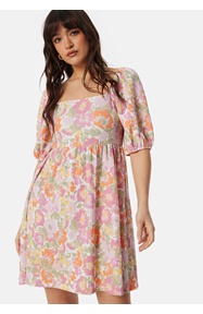 BUBBLEROOM Puff Sleeve Short Dress