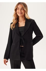 BUBBLEROOM Front Tie Structured Blazer