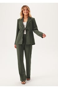 BUBBLEROOM Front Tie Structured Blazer