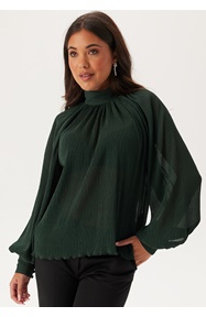 BUBBLEROOM High Collar Structured Blouse