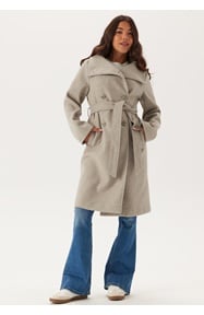 BUBBLEROOM High Neck Midi Coat