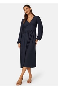 BUBBLEROOM Structure Button Midi Dress