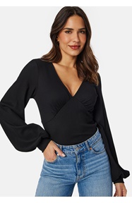 BUBBLEROOM V-neck Puff Sleeve L/S Top