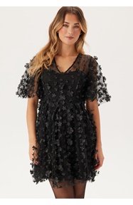 Bubbleroom Occasion 3D Floral Butterfly Sleeve Dress