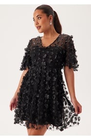 Bubbleroom Occasion 3D Floral Butterfly Sleeve Dress