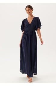 Bubbleroom Occasion Butterfly Sleeve Chiffon Gown