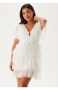 Bubbleroom Occasion Deep V-neck Tulle Dress 