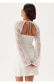 Bubbleroom Occasion Lace Sleeve Bustier Dress