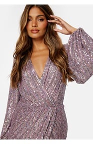 Bubbleroom Occasion Sequin Wrap Gown