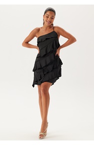 Bubbleroom Occasion One shoulder Short Frill Dress