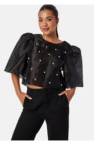 Bubbleroom Occasion Pearl Organza Blouse