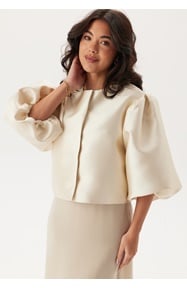 Bubbleroom Occasion Puff Sleeve Satin Jacket