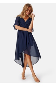 Bubbleroom Occasion Butterfly Sleeve High-Low Dress