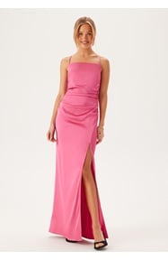 Bubbleroom Occasion Tie Back Satin Gown