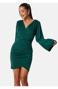 Bubbleroom Occasion Wrap Soft Short Dress