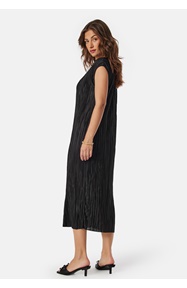 BUBBLEROOM Pleated Cap Sleeve Dress