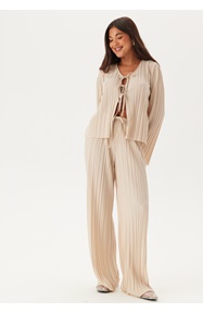 BUBBLEROOM Pleated Wide Trousers