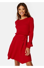 BUBBLEROOM Rib Knitted Skater Dress