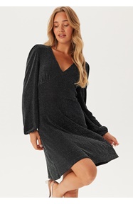 BUBBLEROOM Sparkling Puff Sleeve Dress