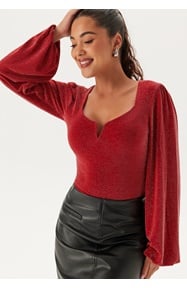 BUBBLEROOM Sparkling Puff Sleeve Top