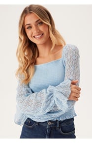 BUBBLEROOM Square Neck Smock Top