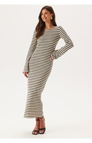 BUBBLEROOM Striped Maxi Dress