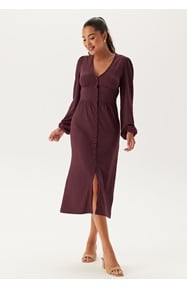 BUBBLEROOM Structure Button Midi Dress