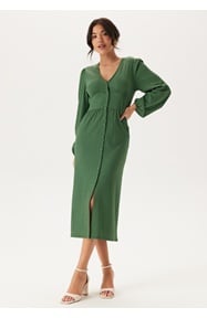 BUBBLEROOM Structure Button Midi Dress