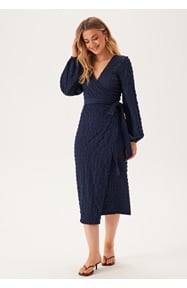 BUBBLEROOM Structure Wrap Dress