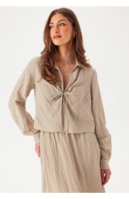 BUBBLEROOM Structured Tie Blouse