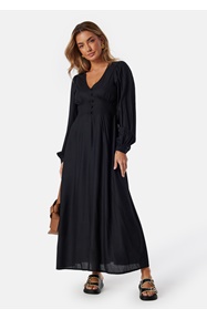 BUBBLEROOM Viscose V-neck Maxi Dress