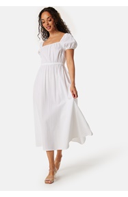 BUBBLEROOM Puff Sleeve Cotton Dress